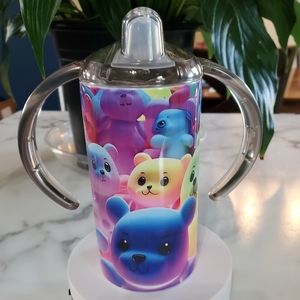 Animal Squishy Toys 12oz Sippy Cup with 2 lids